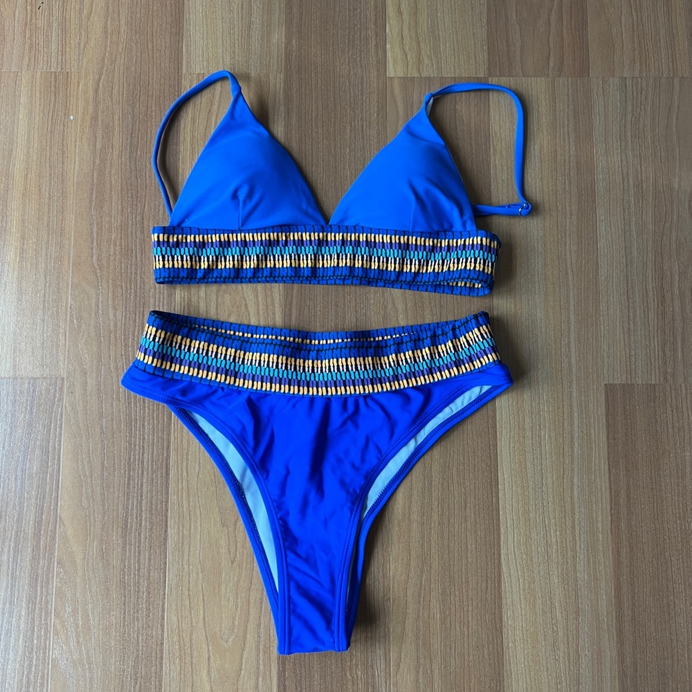 high waisted bikini set
